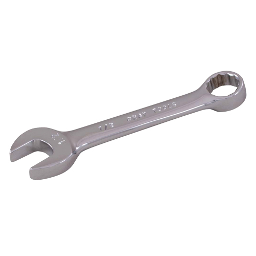 Cl&eacute; mixte courte, 12 pans, 1/4", Fini Chrome Chandler Sales