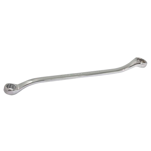 Box Wrench, 12 Point, 1/2" x 9/16", 15° Offset, Chrome Finish Chandler Sales