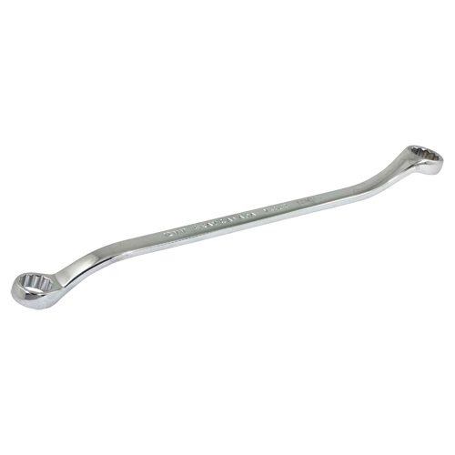 Box End Wrench, 12 Point, 12 mm x 13 mm, 15° Offset, Chrome Finish Chandler Sales