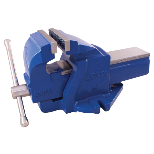 Ductile Iron Mechanics Bench Vise, 4" Jaw Width, 2" Throat Depth Chandler Sales