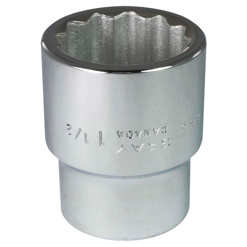 Socket, 1-1/2", 1" Drive, 12 Points Chandler Sales
