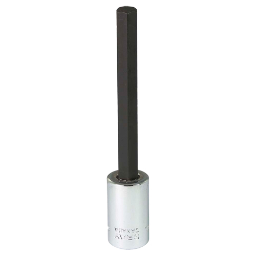 Extra Long Bit  Socket, 8 mm x 4" L, 3/8" Drive Chandler Sales
