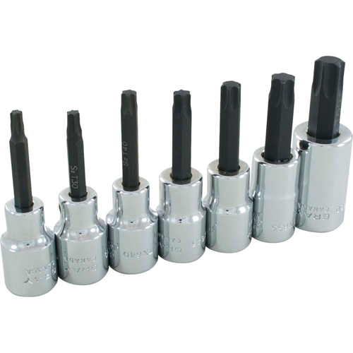 Jeu de douilles Torx, Torx, Prise 1/2", 7 mrcx Chandler Sales