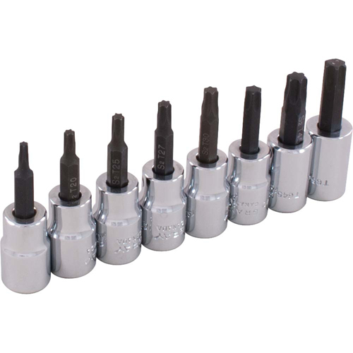 Jeu de douilles, Torx, Prise 3/8", 8 mrcx Chandler Sales