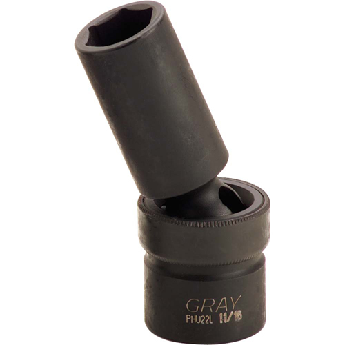 Douille &agrave; joint universel, Chocs, 3/8", Prise 1/2", 6 pans Chandler Sales