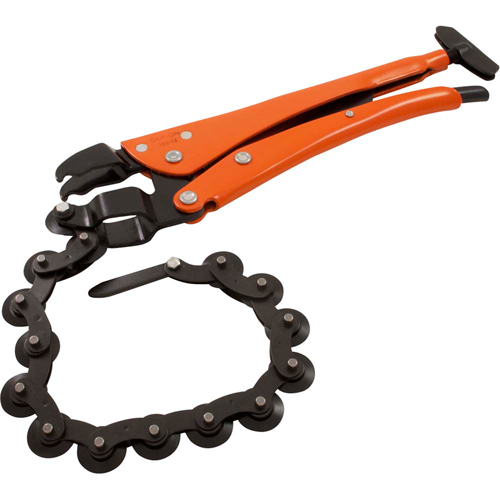 Pinces coupe-tuyau &agrave; chaîne verrouillables, Longueur 12-1/2", Prise Omnium Chandler Sales