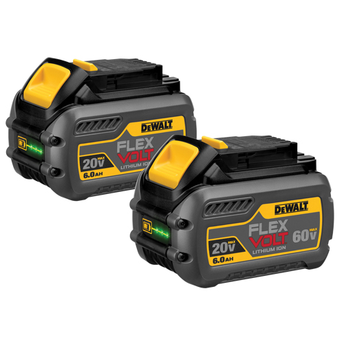 FlexVolt Batteries, Lithium-Ion, 60 V, 6 A Chandler Sales