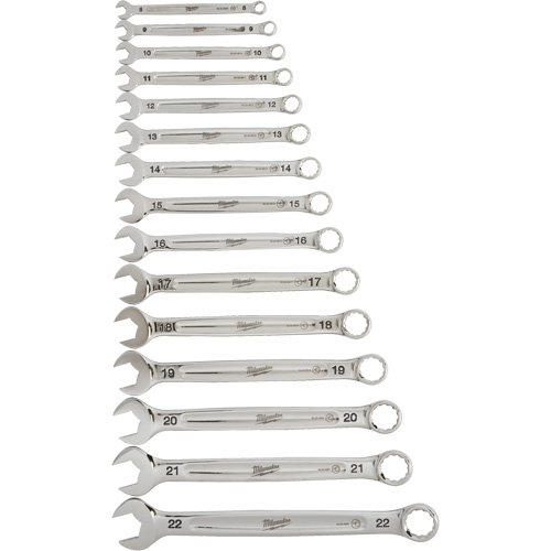 Wrench Set, Combination, 15 Pieces, Metric Chandler Sales