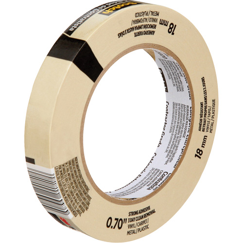 Scotch&reg; Contractor Grade Masking Tape 2020, 18 mm (3/4") x 55 m (180'), Beige Chandler Sales