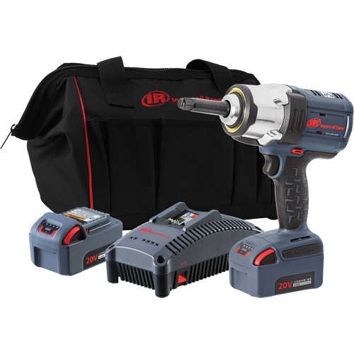 IQv20 Cordless Impact Wrench with 2" Anvil Extension Kit, 20 V, 1/2" Socket Chandler Sales
