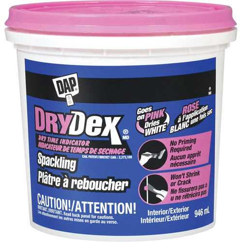 DryDex&reg; Spackling, 946 ml, Plastic Container Chandler Sales