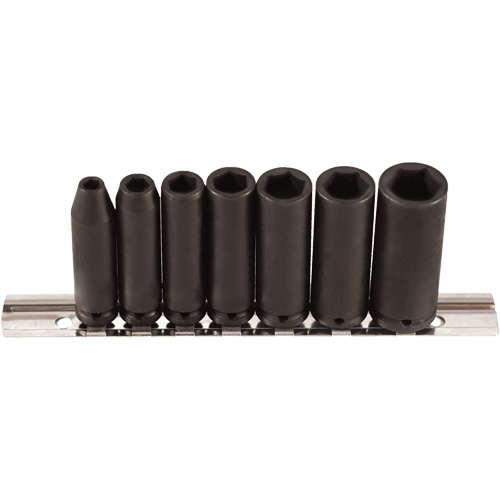 Socket Set, 7 Pcs, Impact, 1/4" Drive Size, Deep Chandler Sales
