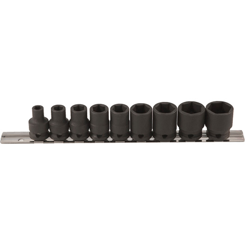 Thin Walled Socket Set, 9 Pcs, Impact, 3/8" Drive Size Chandler Sales