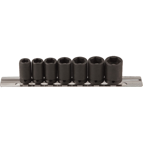 Jeu de douilles magn&eacute;tiques, 7 Mcx, Chocs, Prise de 1/4" Chandler Sales