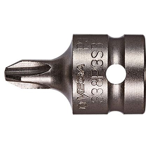 Bit Socket, Phillips, #3 x 1-1/2" L, 1/2" Drive Chandler Sales
