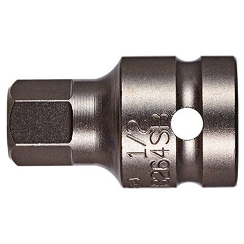 Embout &agrave; ins&eacute;rer, Hexagonale, 6 mm x 1-1/2" lo, Prise 1/2" Chandler Sales
