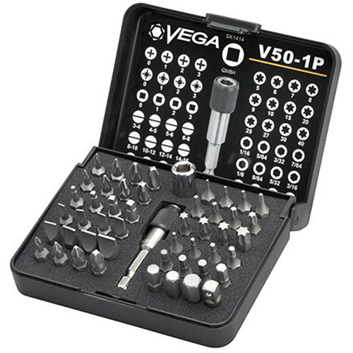 Driver Bit Set, 50 Pcs., Hex/Phillips/Pozidriv&reg;/Slotted/Square/Torx&reg; Chandler Sales