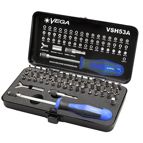 Ensemble de porte-embouts manuels et dembouts, 53 Mcx, Papillon/Hex inviolable/Phillips/&agrave; ergots/Carr&eacute;e/Torq-Set/Torx/Torx inviolable/Triple carr&eacute;/Triple ailette Chandler Sales
