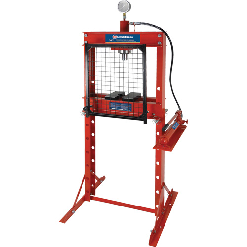 Hydraulic Shop Press with Grid Guard, 20 tons Capacity Chandler Sales