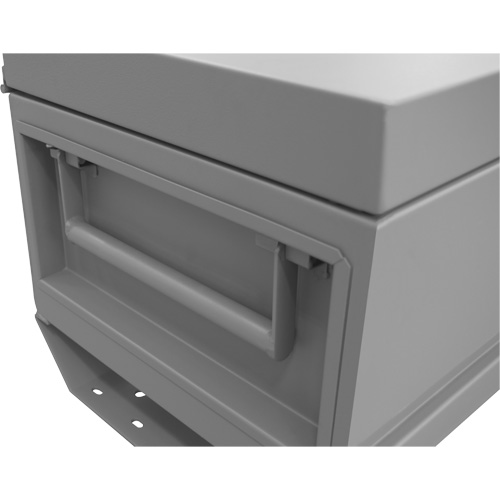 Boîte de rangement pour le chantier, 32" x 19" x 17-13/16", Acier, Gris Chandler Sales
