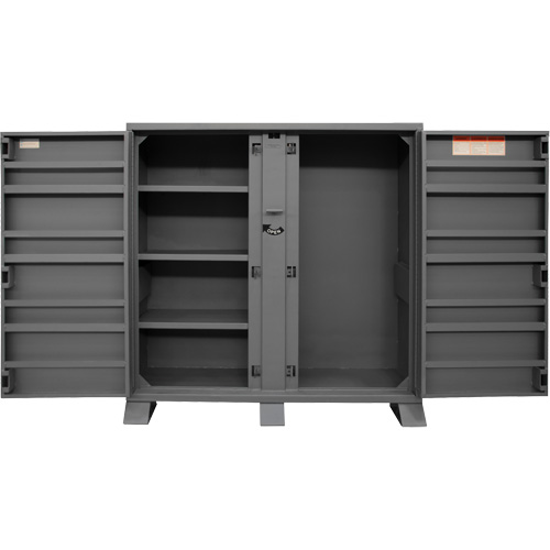 Armoire de rangement avec tablettes pour le chantier, Acier, 47,5 pi³, Gris Chandler Sales
