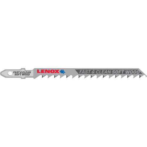Clean Cutting Wood Jigsaw Blade, Bi-Metal, T-Shank, 4" L, 6 TPI Chandler Sales