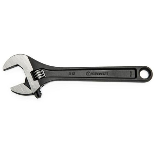 Adjustable Wrench, 8" L, 1-1/8" Max Width, Black Oxide Chandler Sales