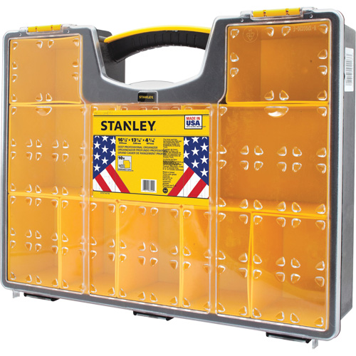 Deep Professional Organizer, 17-1/2" W x 4-1/2" D x 14" H, Black/Yellow Chandler Sales