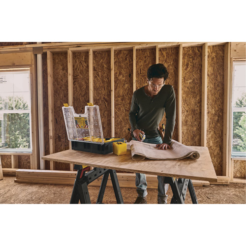 Deep Professional Organizer, 17-1/2" W x 4-1/2" D x 14" H, Black/Yellow Chandler Sales