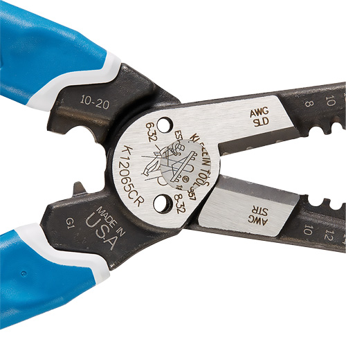 Klein-Kurve&reg; Heavy-Duty Wire Stripper, Cutter & Crimper Multi-Tool, 8-1/4" L, 8 - 20 AWG Chandler Sales