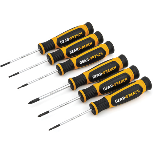 Mini Phillips&reg;/Slotted Dual Material Screwdriver Set, 6 Pcs. Chandler Sales