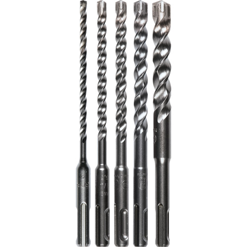 SDS-Plus 3-Cutter Bit Set, 5 Pieces, Carbide Chandler Sales