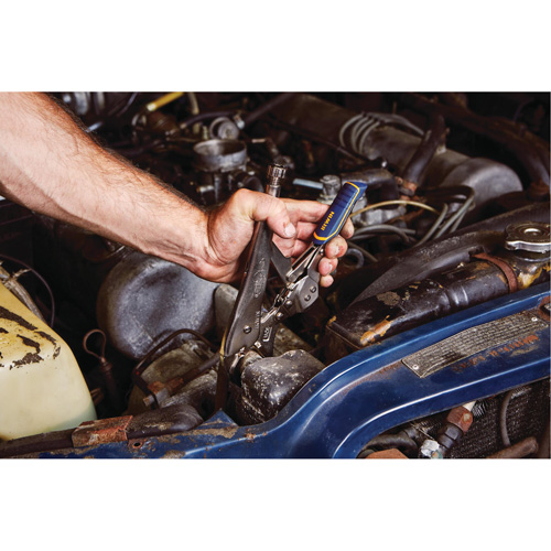 Vise-Grip&reg; Fast Release 10WR Locking Pliers with Wire Cutter, 10" Length, Curved Jaw Chandler Sales