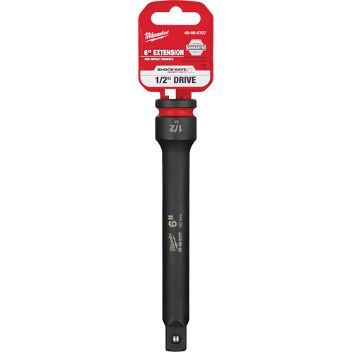Shockwave Impact Duty Socket Extension, Impact, 1/2" Drive, 6" L Chandler Sales
