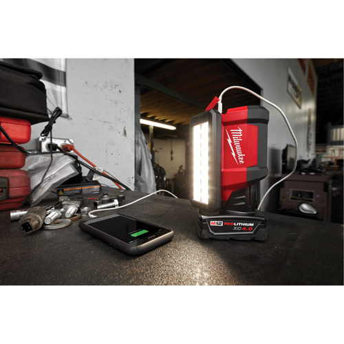 Projecteur &agrave; faisceau large pour entretien et r&eacute;paration avec chargeur USB M12 Rover, DEL, 700 lumens Chandler Sales