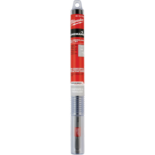 Shockwave Impact Duty Lineman's Fiberglass Drill Bit, 11/16", Carbide Chandler Sales