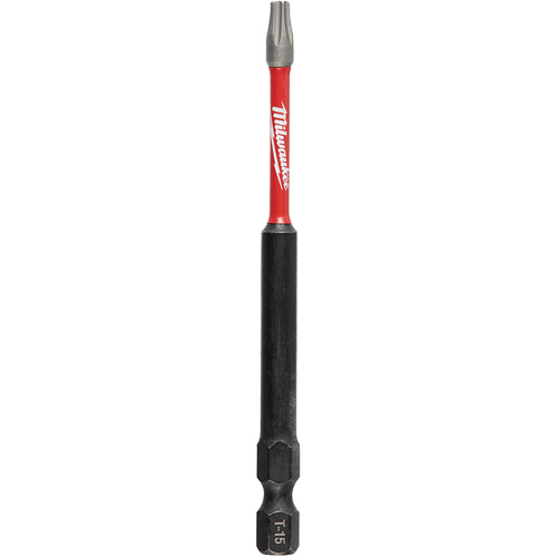Shockwave Impact Duty Screwdriver Bit, Torx, T-15 Tip, 1/4" Drive Size, 3-1/2" Length Chandler Sales
