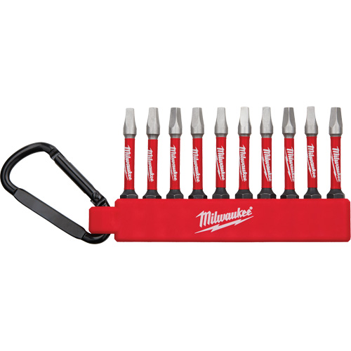 Jeu dembouts pour tournevis &agrave; chocs Shockwave, Carr&eacute;e, #2, Prise 1/4" Chandler Sales