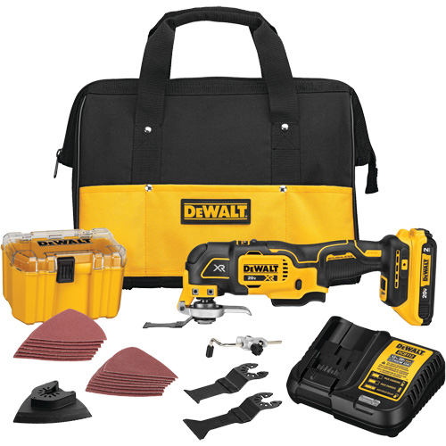 Ensemble pour outil polyvalent oscillant sans balai et sans fil &agrave; 3 vitesses XR, 20 V, Lithium-ion Chandler Sales