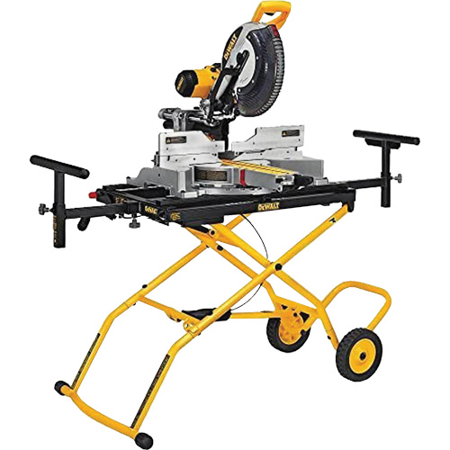 Double Bevel Sliding Compound Mitre Saw with Heavy-Duty Rolling Stand Chandler Sales