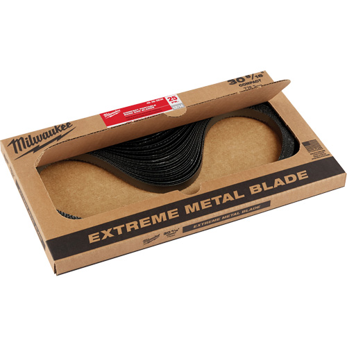 Extreme Metal Band Saw Blades, High Speed Steel, 30-9/16" L x 1/2" W x 0.02" Thick, 8/10 TPI Chandler Sales
