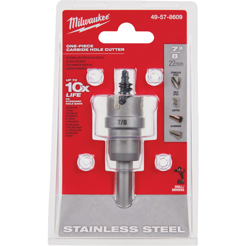 Scies-cloches au carbure monobloc, 7/8", Profondeur de la coupe de 3/16" Chandler Sales