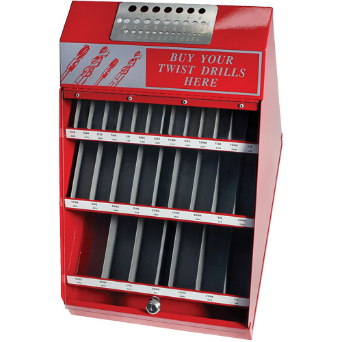 Drillco&reg; Fractional Cobalt Drill Bit Display Set, 540 Pieces Chandler Sales