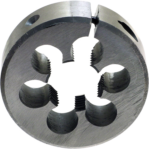 Fili&egrave;re ronde ajustable pour tuyaux DRILLCO, dia. 1", Filet de 1/8"-27, Acier rapide Chandler Sales