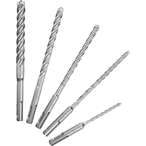 MX4 4-Cutter Rotary Hammer Drill Bit Kit, 5 Pieces, Carbide Chandler Sales