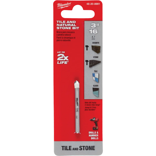 Natural Stone Bit, 3/16", Carbide Chandler Sales