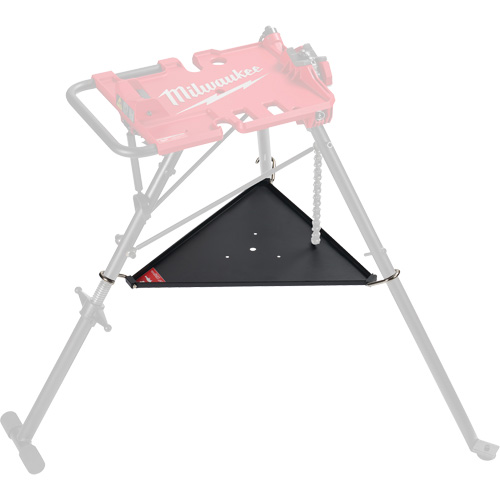 Tablette inf&eacute;rieure pour tr&eacute;pied de nivellement de 6 po avec &eacute;tau &agrave; chaîne Chandler Sales