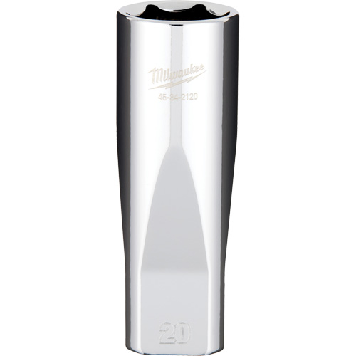 Metric Socket with Four Flat Sides, 20 mm, 1/2" Drive, 6 Points, Deep Chandler Sales