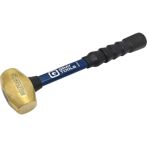 Brass Hammer, 3 lbs. Head Weight, 14" L Chandler Sales