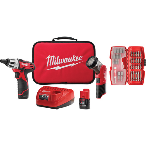 Screwdriver & Light Accessory Kit, Lithium-Ion, 12 V Chandler Sales